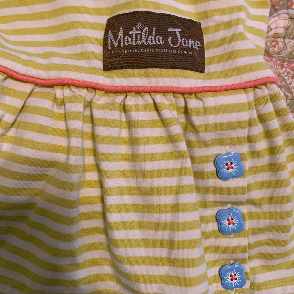 Matilda Jane striped big girl ruffles, size 10